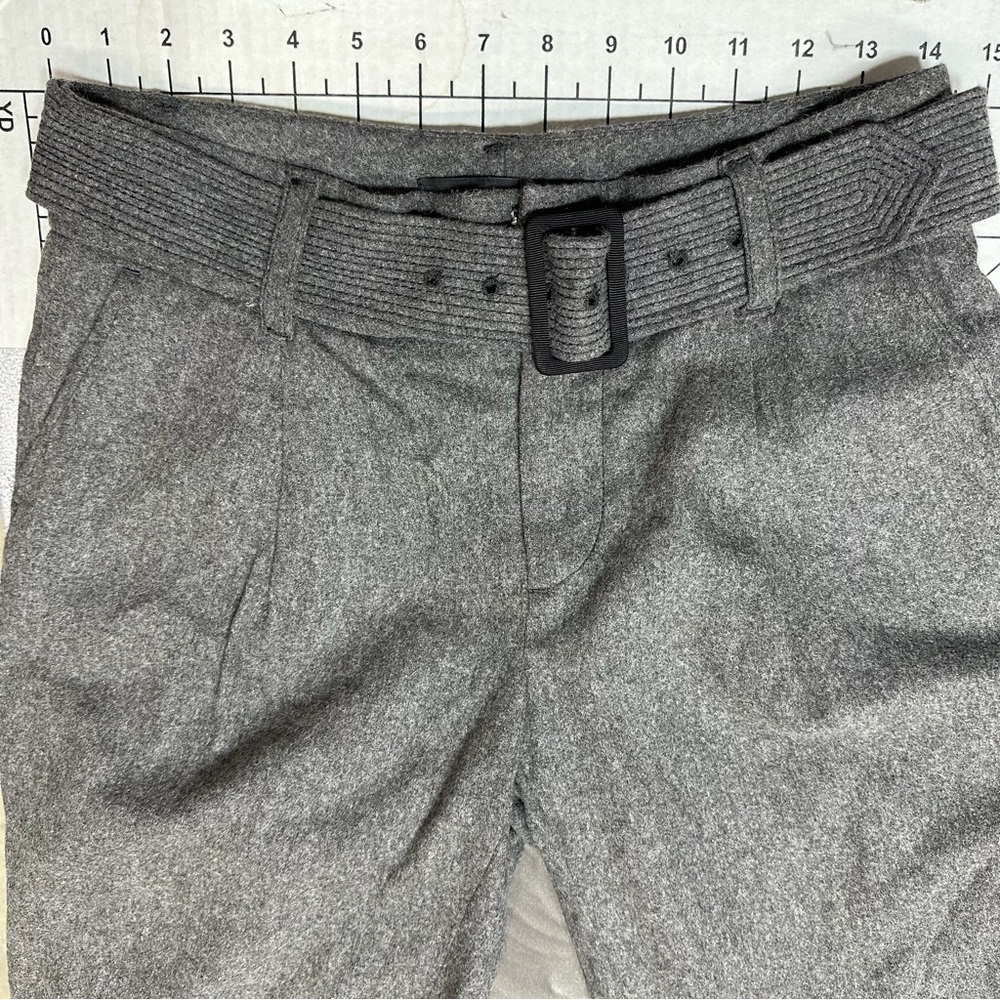 Marc Jacob’s Women’s Sz 4 Wool pleated Bermuda Shorts With Belt A37 - Picture 5 of 7